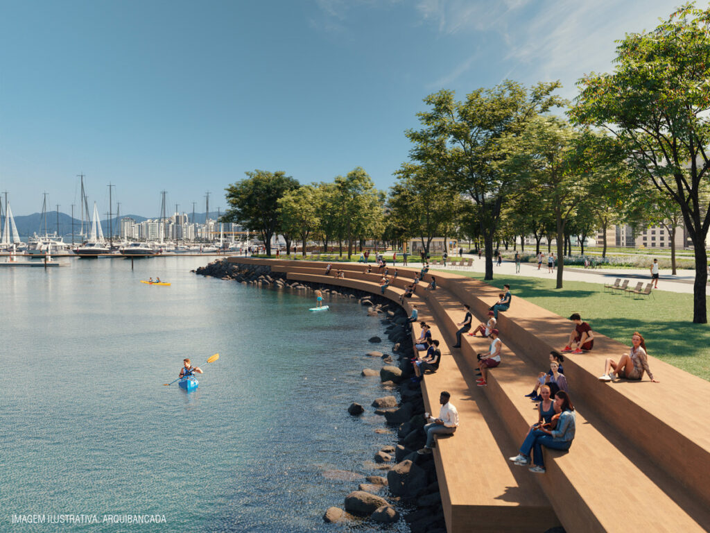 marina beira mar - florianópolis - arquibancada