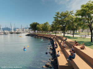 marina beira mar - florianópolis - arquibancada